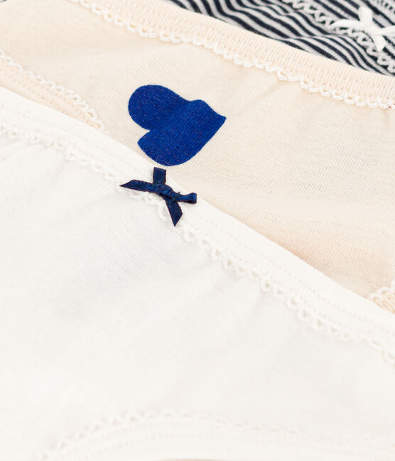 Girls' Three-Heart Cotton Briefs - Pack of 3 variante 1