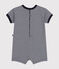 Babies' Jersey Playsuit SMOKING blue/MARSHMALLOW white