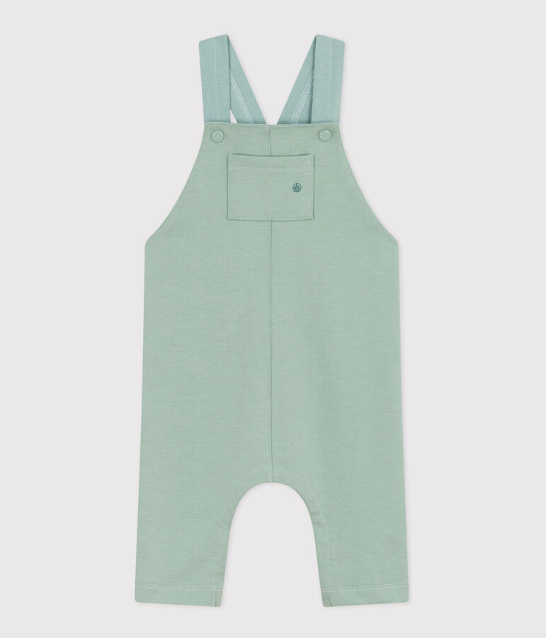 Babies' Thick Jersey Dungarees green
