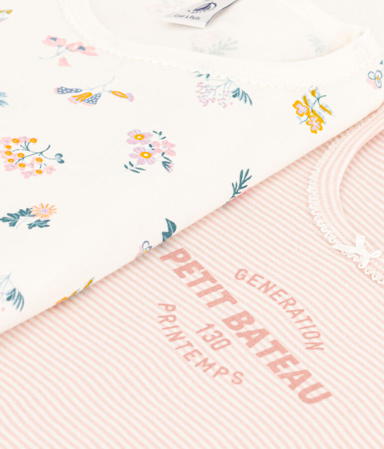 Girls' Floral Cotton Short Pyjamas - 2-Pack multicolor