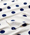 Girls' Dot Pattern Organic Cotton Nightdress MARSHMALLOW white/MEDIEVAL blue