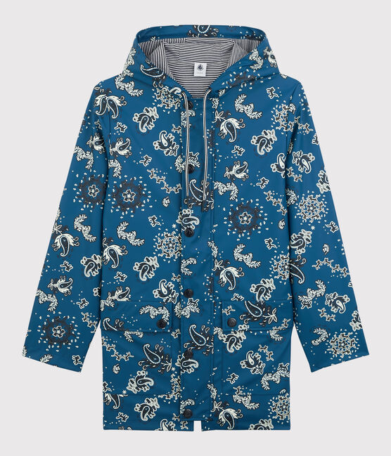 Iconic Recycled Fabric and Organic Cotton Raincoat BRASIER blue
