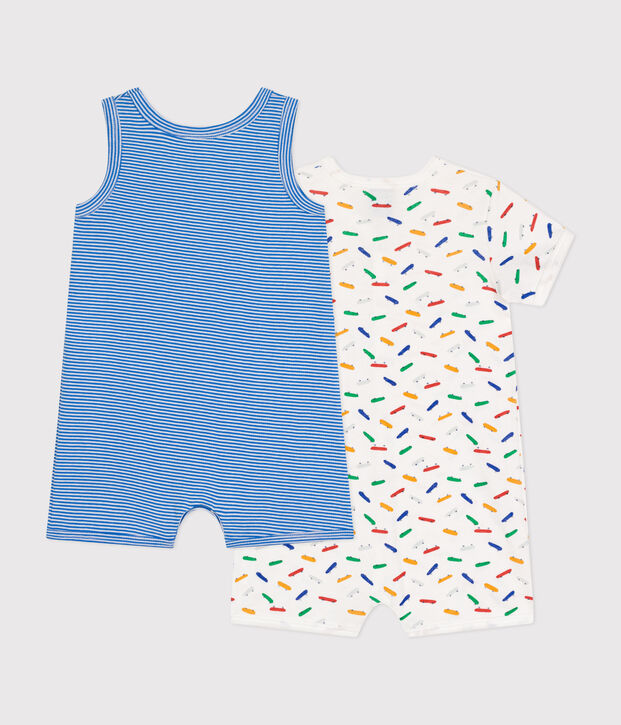 Babies' Cotton Playsuits - 2-Pack multicolor