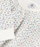 Girls' Floral Fleece Pyjamas MARSHMALLOW white/MULTICO white