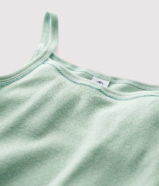 Women's Iconic Cotton Strappy Top HERBIER green