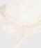 Baby girls' wide brimmed floppy sun hat in poplin and broderie anglaise white