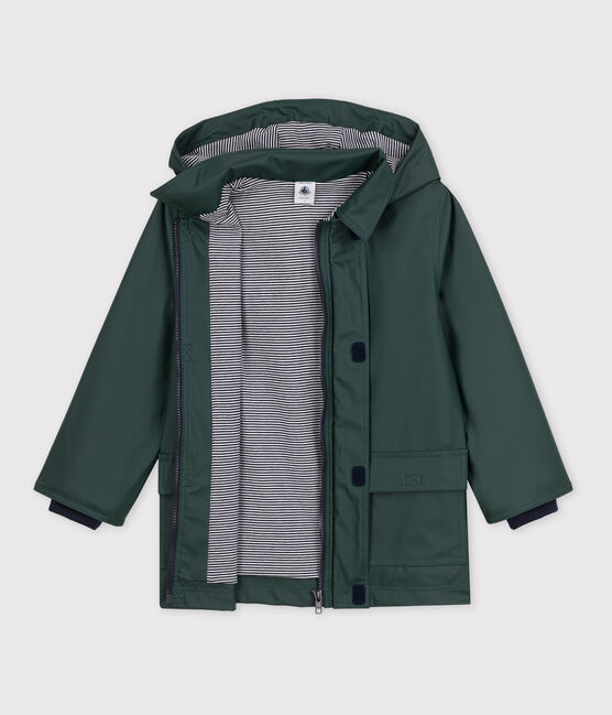 CHILDREN'S UNISEX ICONIC RECYCLED RAINCOAT SHERWOOD green