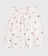 Children's heart-patterned cotton skirt