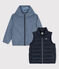 Children's Unisex 3-in-1 Windbreaker SMOKING blue