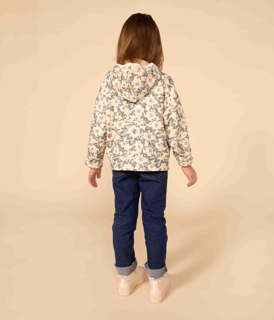  Girls' fleece hoodie AVALANCHE+POLOCHON /MULTICO