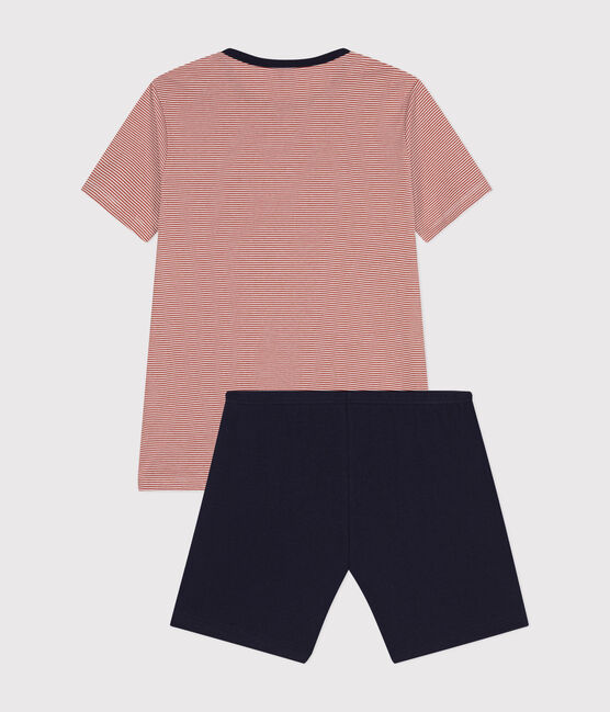 Junior Short Cotton Pyjamas SMOKING blue/MULTICO white