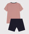Junior Short Cotton Pyjamas SMOKING blue/MULTICO white