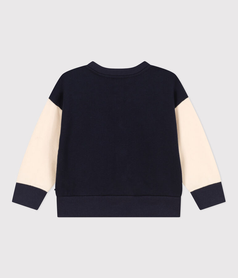 Babies' Fleece Baseball Jacket SMOKING blue/AVALANCHE