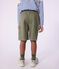 Children's cotton cargo Bermuda shorts OLIVINE green