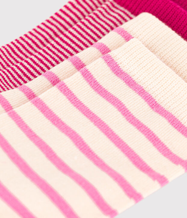 Children's Stripy Cotton Socks - 2-Pack multicolor
