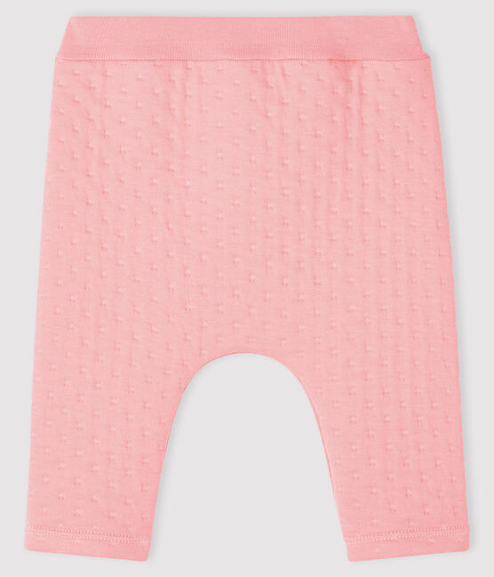 Babies' Quilted Tube Knit Leggings CHARME pink