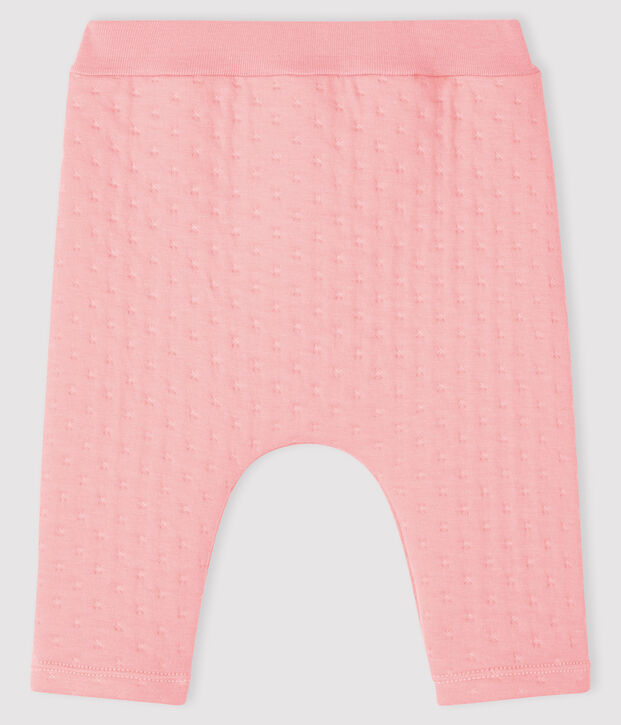 Babies' Quilted Tube Knit Leggings pink