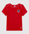 Girls' Short-Sleeved Cotton T-Shirt TERKUIT red