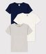 Boys' Short-Sleeved Cotton T-shirts - 3-Pack