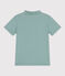 Children's plain short-sleeved cotton polo shirt PAUL green