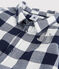 Babies' Cotton Shirt SMOKING blue/MARSHMALLOW white