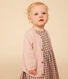 Babies' Openwork Knitted Cotton Cardigan