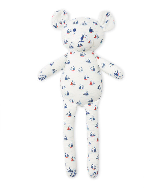 Baby boy's printed teddy bear comforter white/multicolor