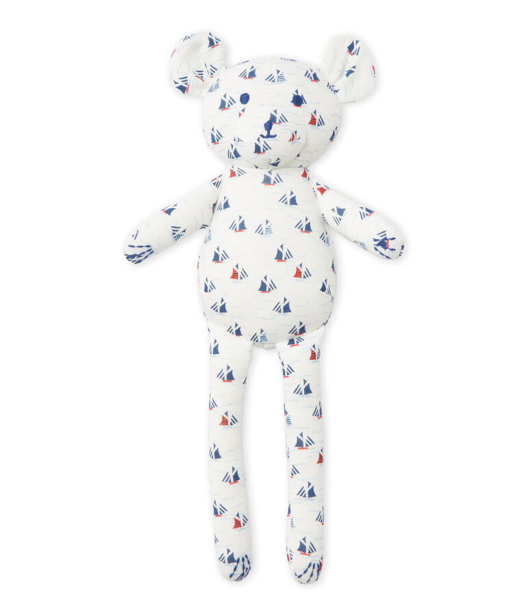 Baby boy's printed teddy bear comforter white/multicolor