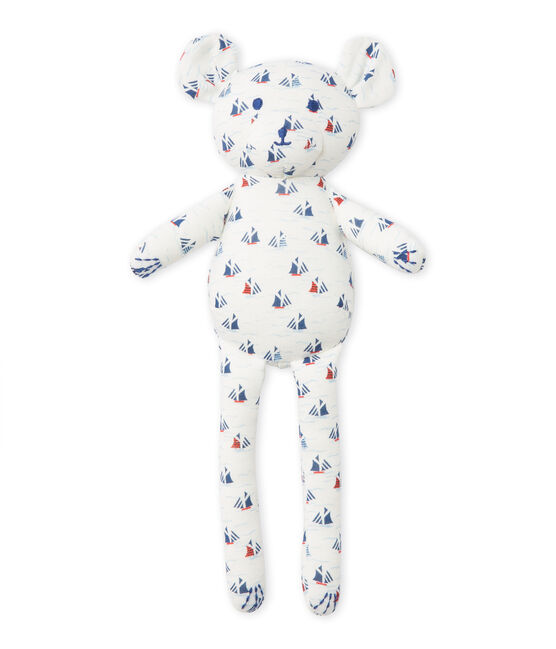 Baby boy's printed teddy bear comforter LAIT white/MULTICO white