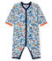 Baby boys' sleepsuit POUSSIERE grey/MULTICO white