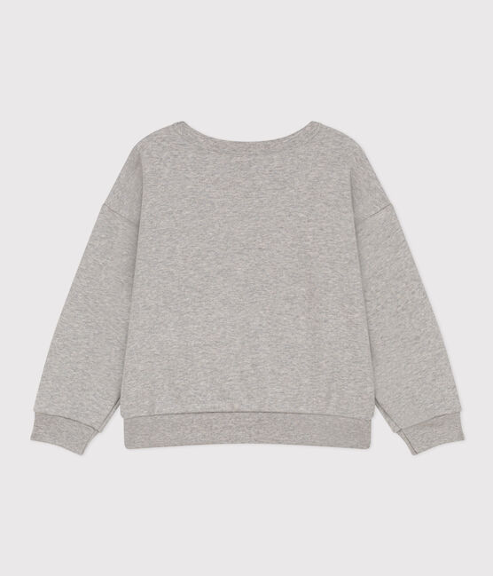 Boys' fleece sweatshirt CHATON CHINE grey