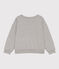 Boys' fleece sweatshirt CHATON CHINE grey