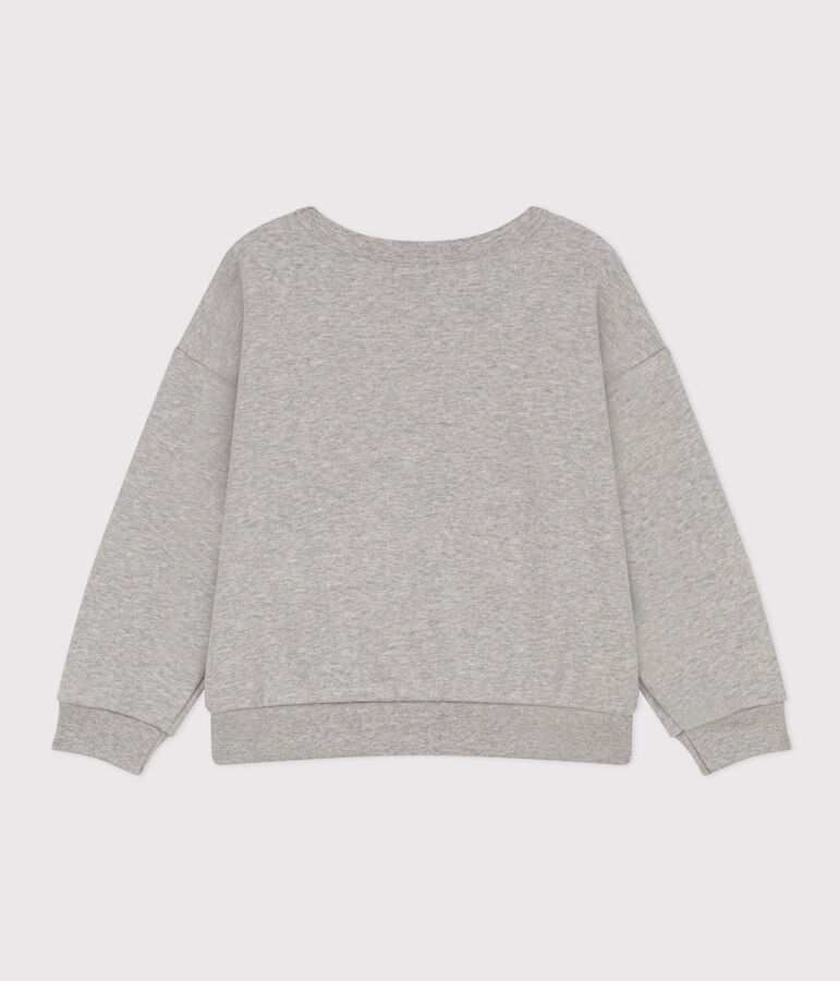 Boys' fleece sweatshirt grey