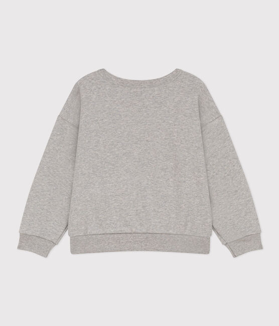 Boys' fleece sweatshirt CHATON CHINE grey