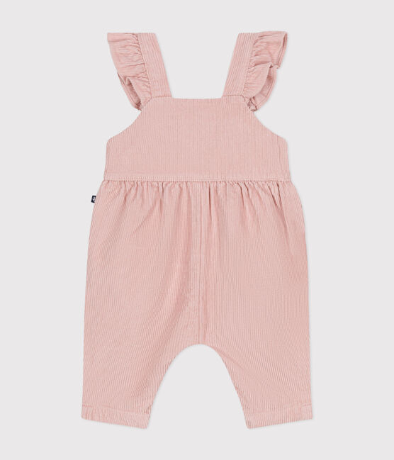 Babies' corduroy dungarees SALINE pink