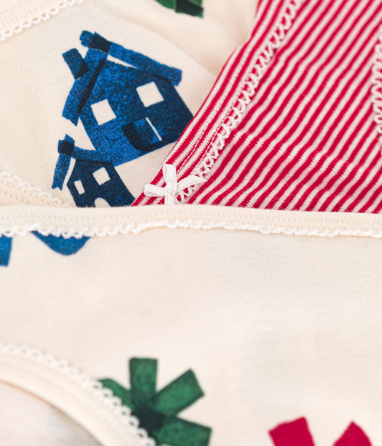 Girls' Christmas Cotton Briefs - 3-Pack multicolor