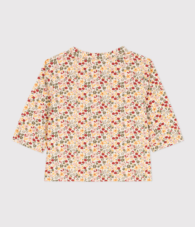 Babies' Patterned Poplin Shirt Ecru/multicolor
