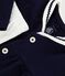 Babies' dress in a sailor style with a sailor collar and cotton leggings SOIR blue/MILK