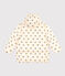 Girls' puffer jacket with fold-out hood AVALANCHE white/MULTICO
