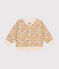 Babies' quilted tube knit cardigan AVALANCHE white/MULTICO