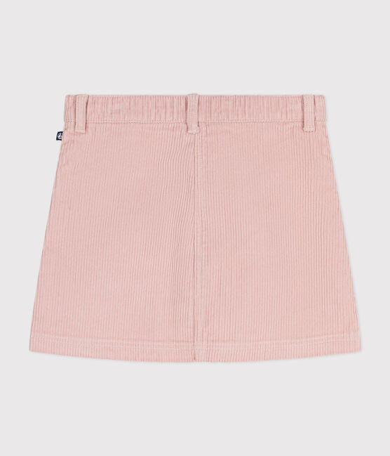 Little girls' velour skirt SALINE pink