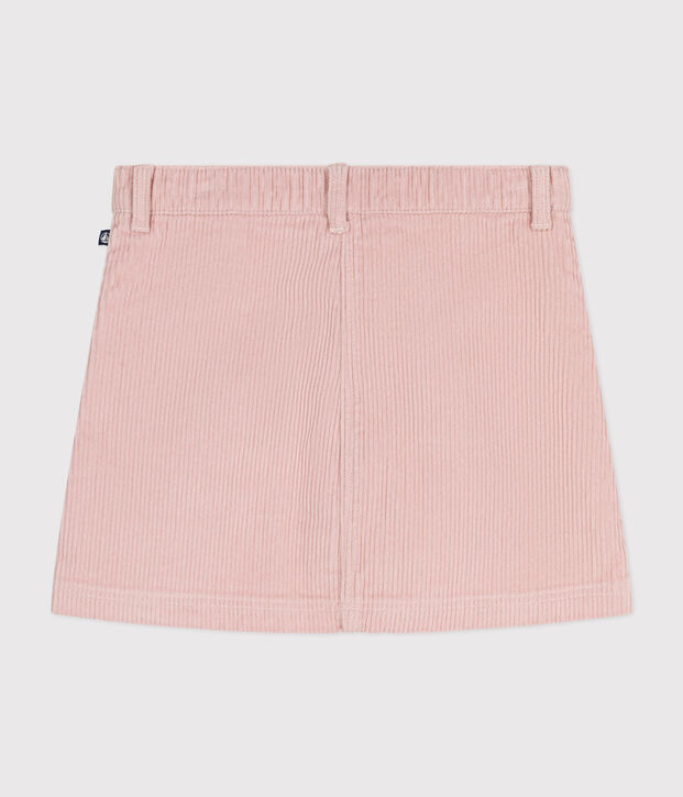 Little girls' velour skirt pink