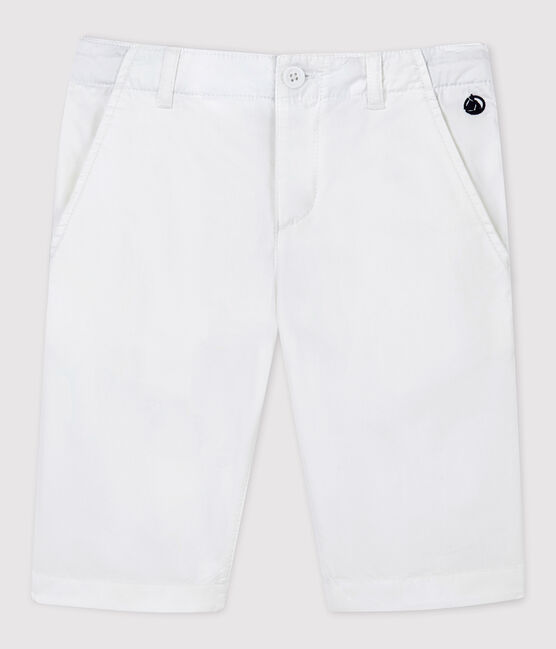 Boys' Serge Bermuda Shorts ECUME white