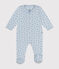 Babies' printed cotton pyjamas GOMME blue/BEACH