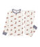Boys' Ribbed Pyjamas MARSHMALLOW white/MULTICO white