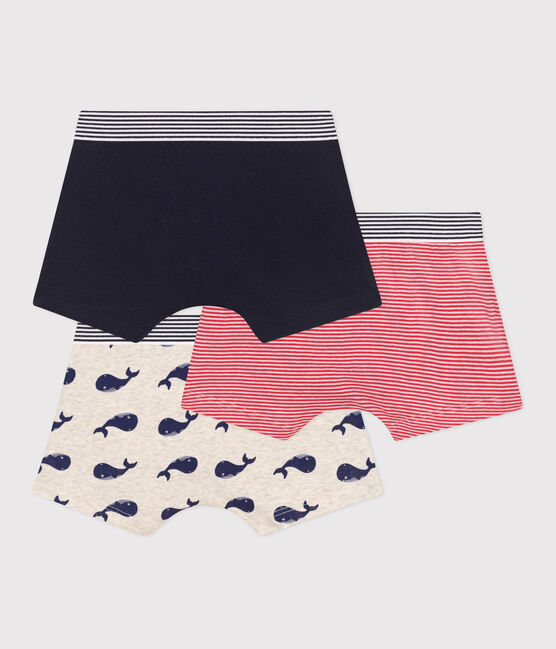 Children's whale-print cotton boxers - 3-Pack variante 1