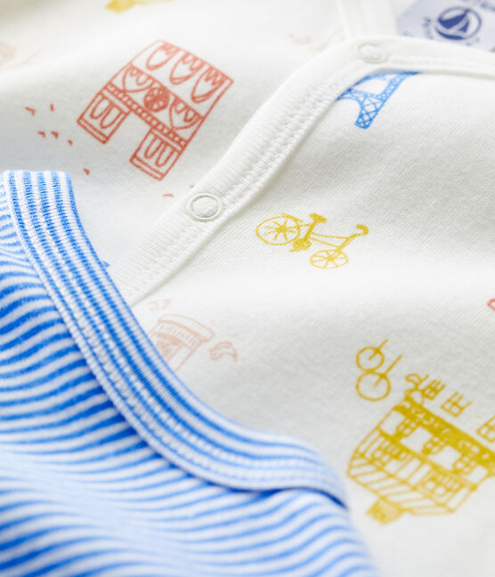 Babies' Paris-Themed Cotton Playsuits - 2-Pack variante 1