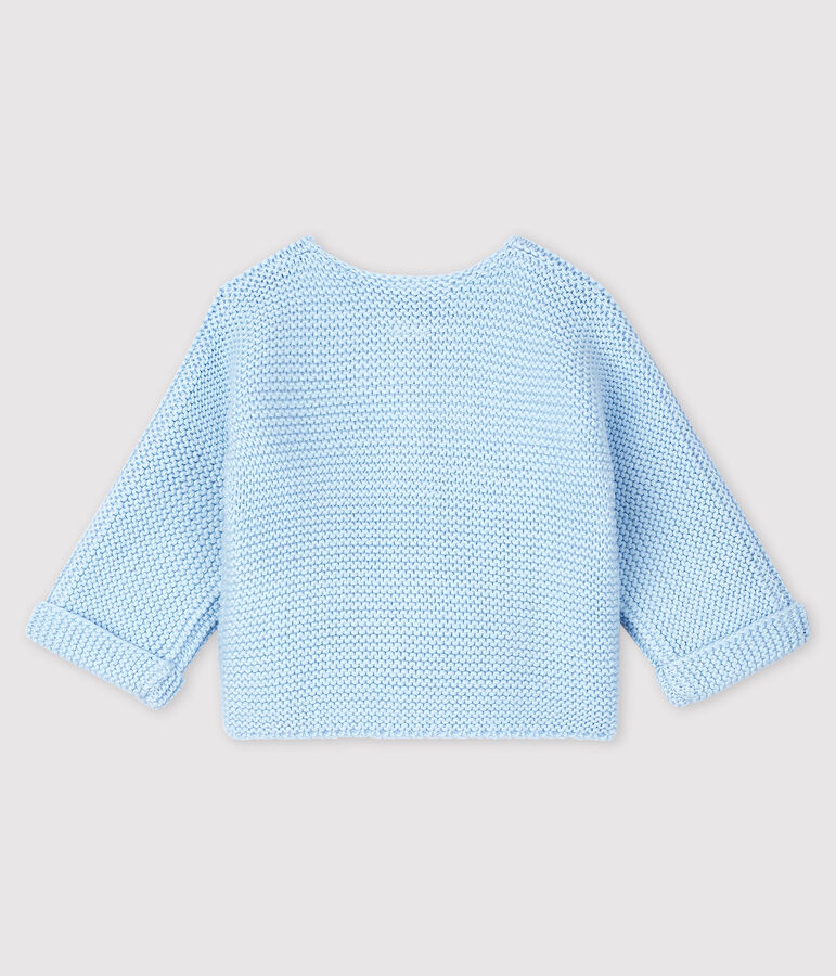 Babies' Organic Cotton Knitted Cardigan TOUDOU blue