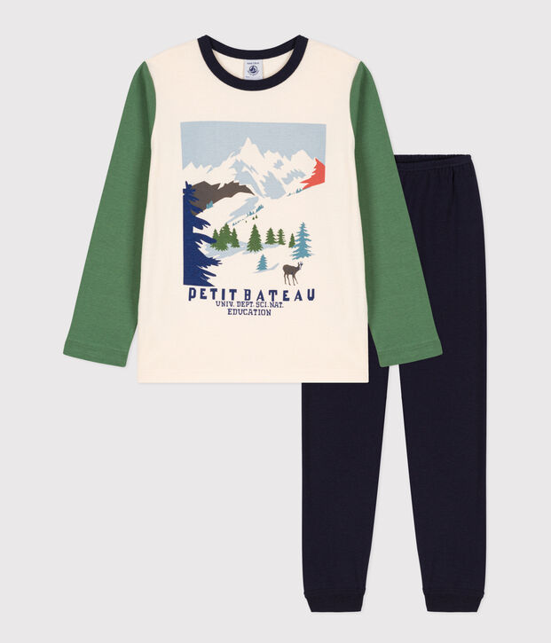 Children's Unisex Cotton Pyjamas blue/multicolor