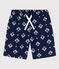 Boys' Printed Recycled Swimming Trunks MEDIEVAL blue/AVALANCHE